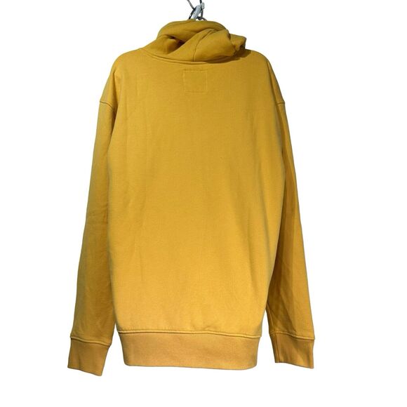 hollister Sleep mustard yellow Embroidered Logo pullover hoodie size L - Picture 3 of 6